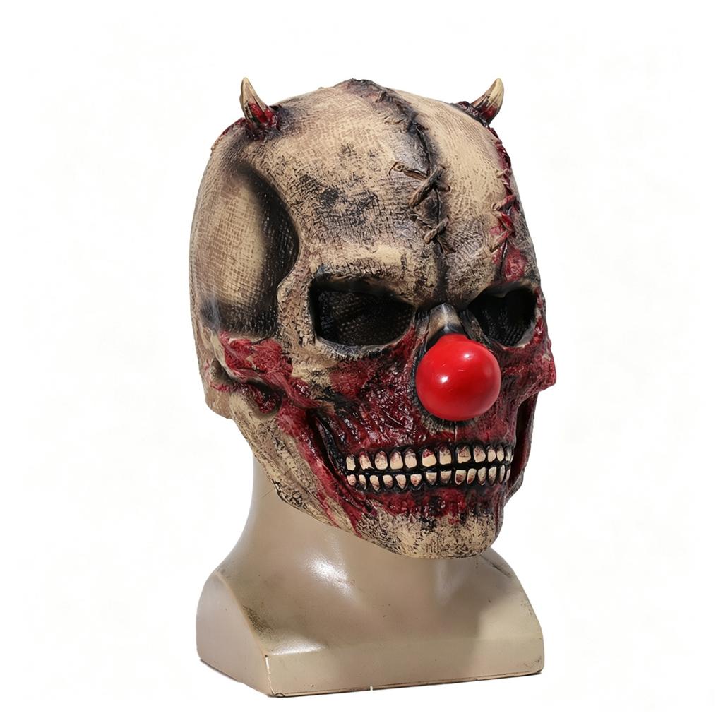 Skeleton with Red Nose for Halloween Party Costume