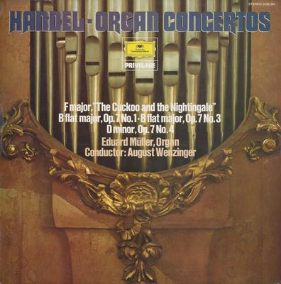 LP Record GEORG FRIEDRICH HÄNDEL , EDUARD MÜL - Organ Concertos - F Major, 'The Cuc 2535264 Deutsche Grammo 1979 UK Classical Used