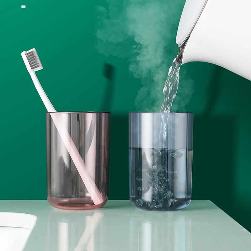 Wall-Mounted No-Punch Toothbrush & Rinsing Cup Set
