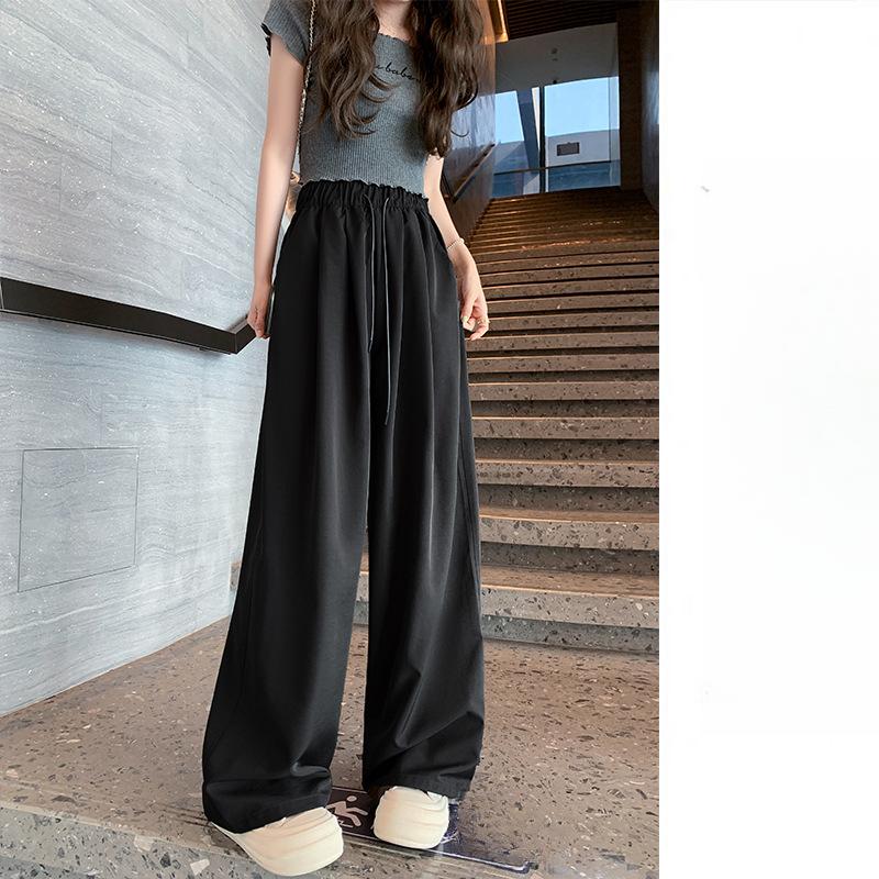 

Новые свободные прямые повседневные брюки с высокой талией Drape S