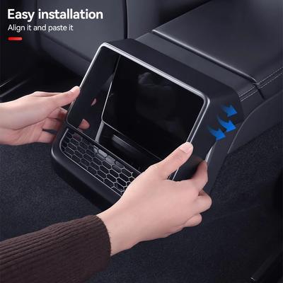 Car Rear Center Console Air Outlet Cover Vent Covers Outlet Dust Cover Interior Accessories For Tesla Model 3 Highland 2024