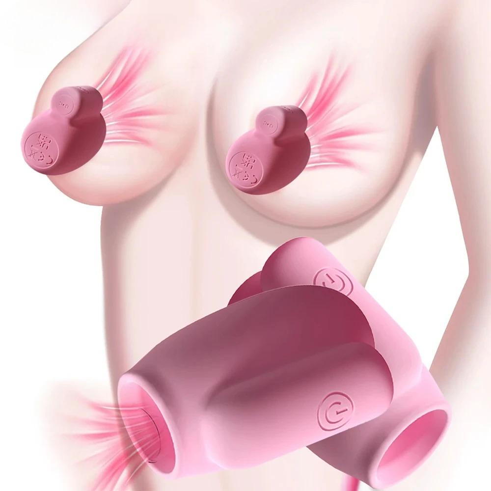 Vibrační klipy na bradavky pro ženy Masáž bradavek a prsou Stimulace bodu G Nálepky na bradavky Vibrátory Sexuální hračky pro ženy Hračky pro dospělé