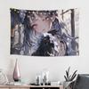 Japanese Style Anime Game Girl Tapestry Bedroom Decoration Wall Hanging Blanket Tapestry Cool Stuff For Room