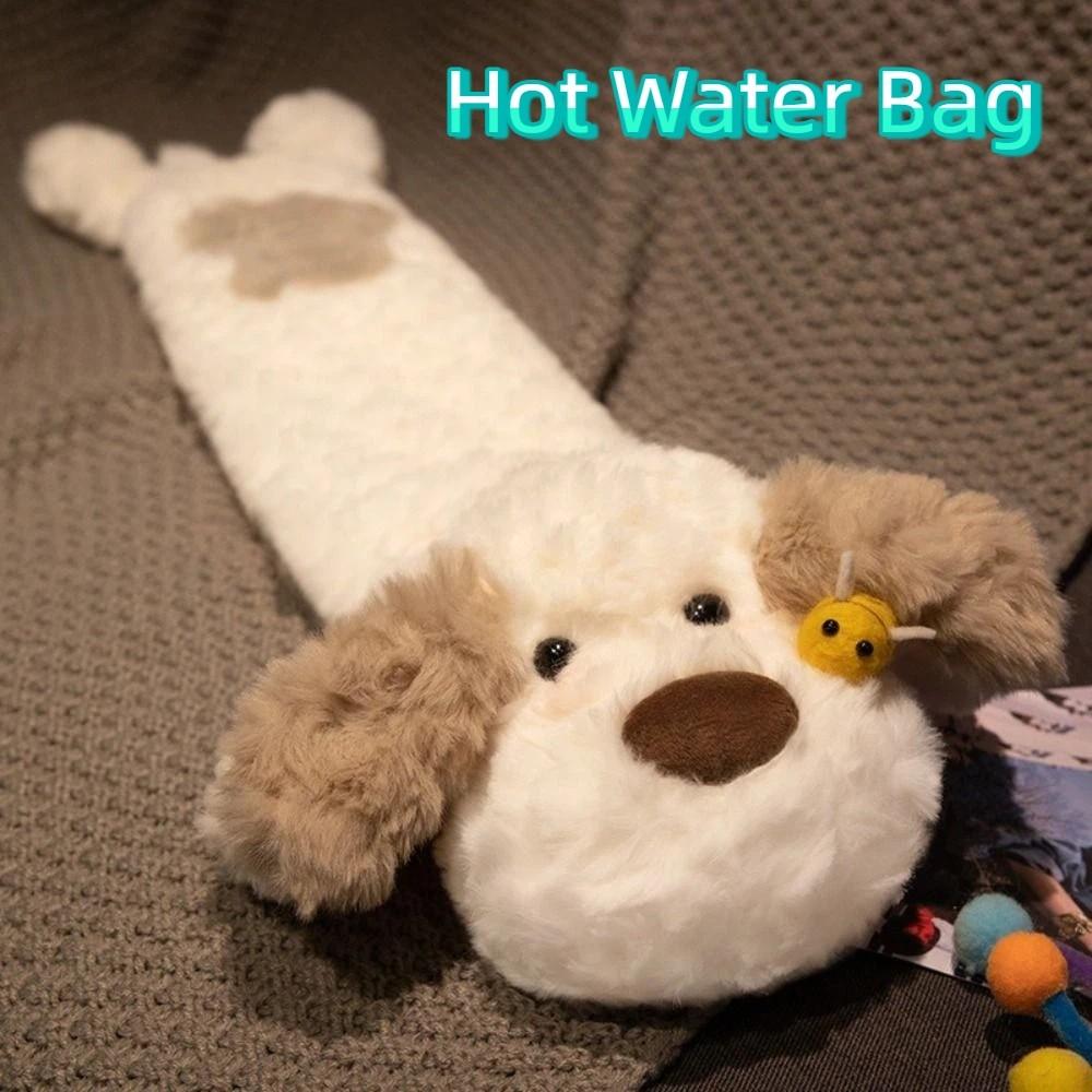 Extra Long Hot Water Bag Cartoon Water Injection Bag Cute Plush Warmer Home