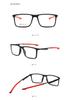 Men's Sports Style Square Eyeglass Frame - TR90, Aluminum-Magnesium, Anti-Blue Light Lenses, Myopia-Compatible (Model 5809)