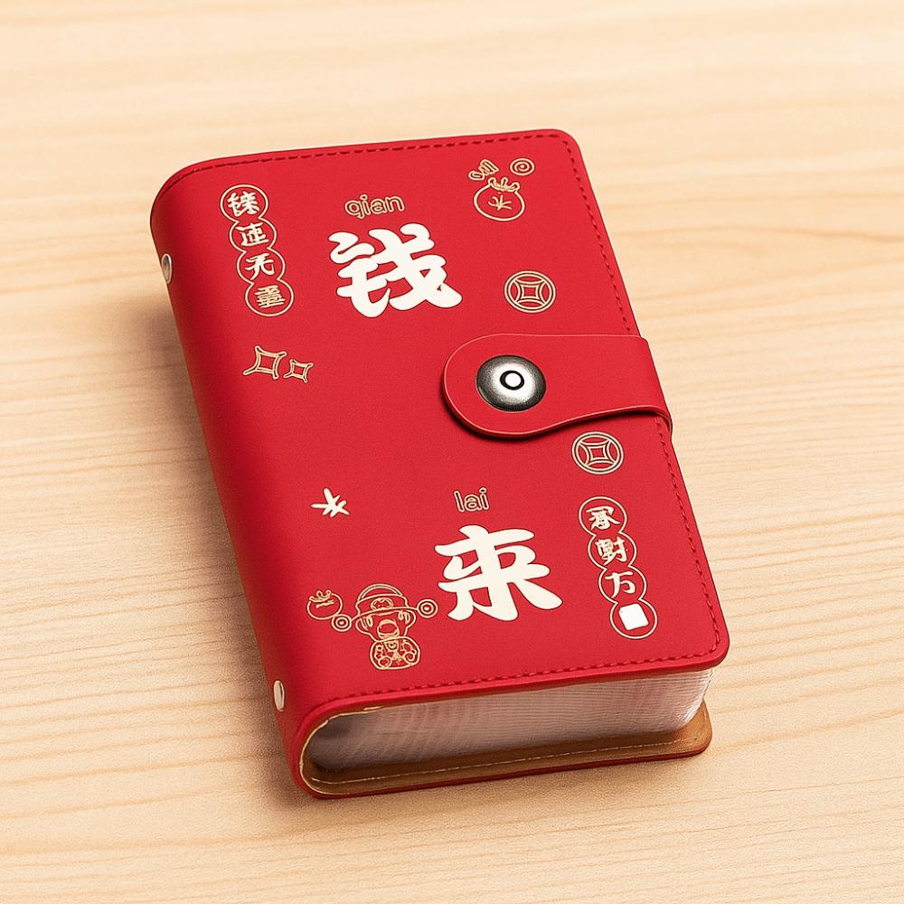 With Password Lock Saving Money Binder Handbook PU Leather Planner Organizer Cash Envelopes 50/100Sheets Budget Binder with Lock