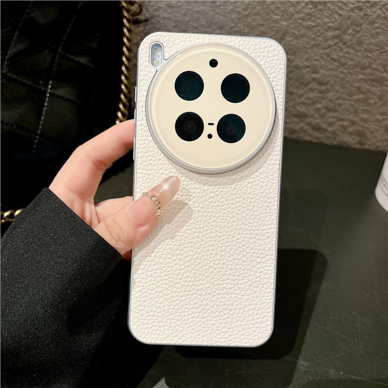 Applicable To VIVO X300Ultra Mobile Phone Case, Lychee Pattern Acrylic Lens S50pro All-inclusive Anti-drop Protective Case