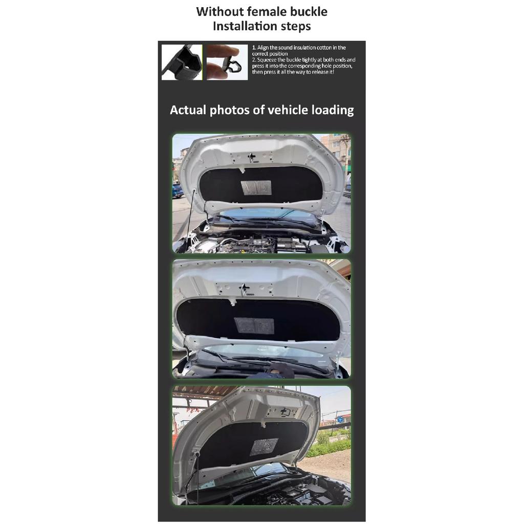 Car Hood Engine Cover for Mazda 3 Mazda3 Axela BM BN BY 2014~2018 Insulation Cotton Soundproof Trunk Liner Heat Mat Accessories