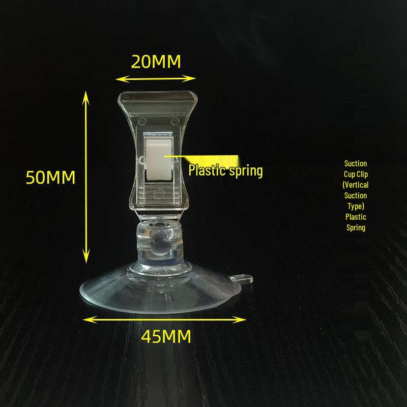 

Bendable Mini Suction Cup Clip - Transparent, Multiple Styles