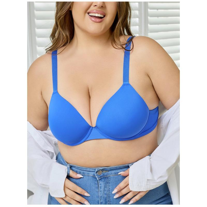 Plus Size Women S Push Up Support Adjusting Underwire Bra