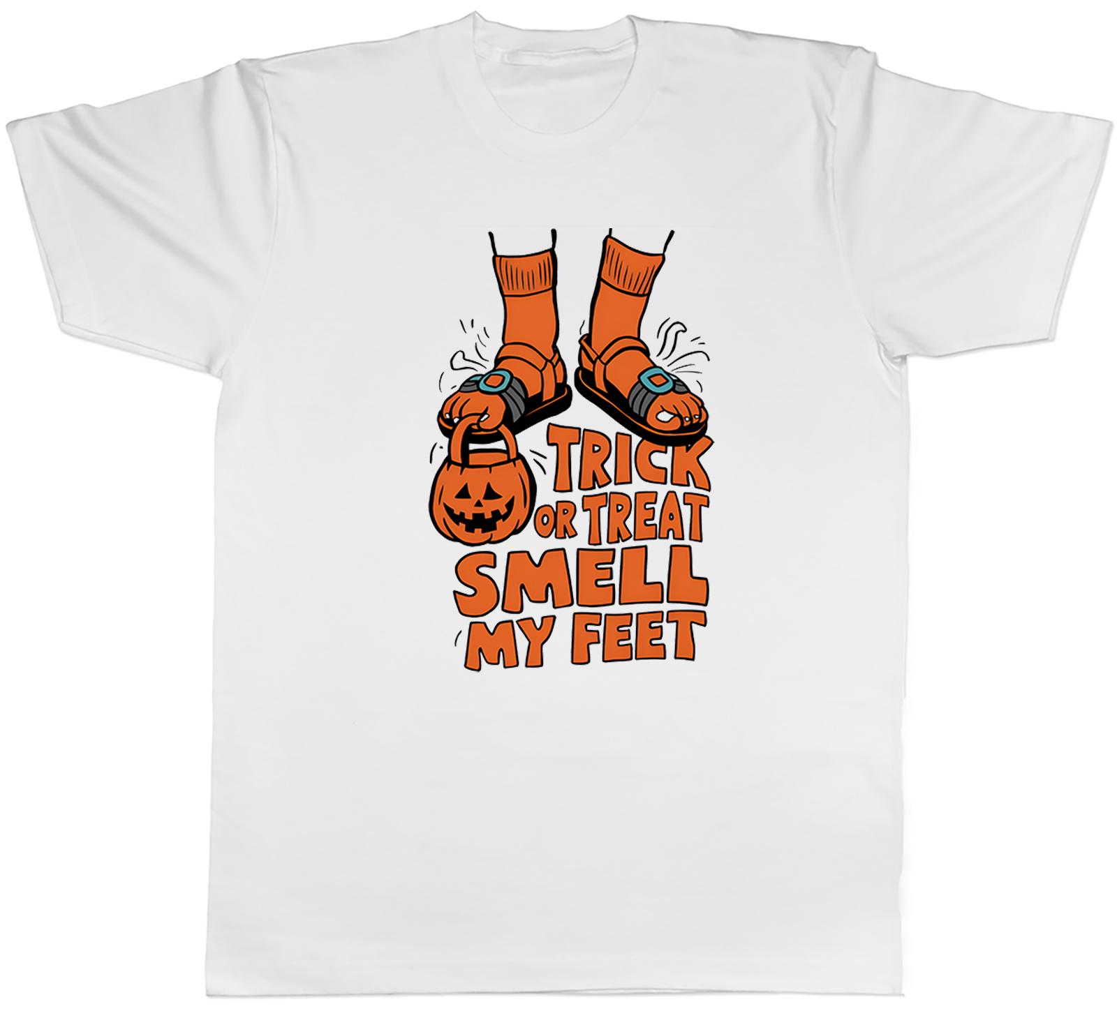 Trick or Treat Smell my Feet Unisexs TShirt Funny Halloween Outfit Tee Gift S