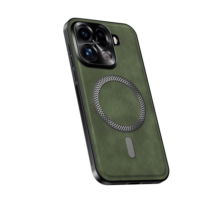 Case For Find X9 Pro Sheepskin Leather Magnetic Wireless Charging Case For OPPO Find X9 X9Pro Phone Shockproof Protect Cover