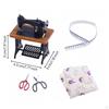 Miniature Sewing Machine with Accessories Detailed Vintage Treadle Model Retro for
