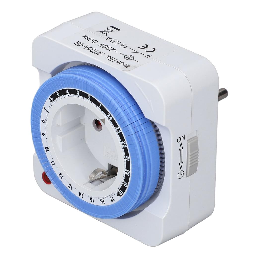 Zeitschaltuhr Steckdose Automatische Zeitsteuerung Lichtausgang 24 Stunden Mechanischer Steckdosen-Controller