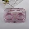 Candy Color Girls Contact Lenses Box Mini Clear Portable Contact Lens Case with Tweezer Suction Stick Set for Travel Kit Holder
