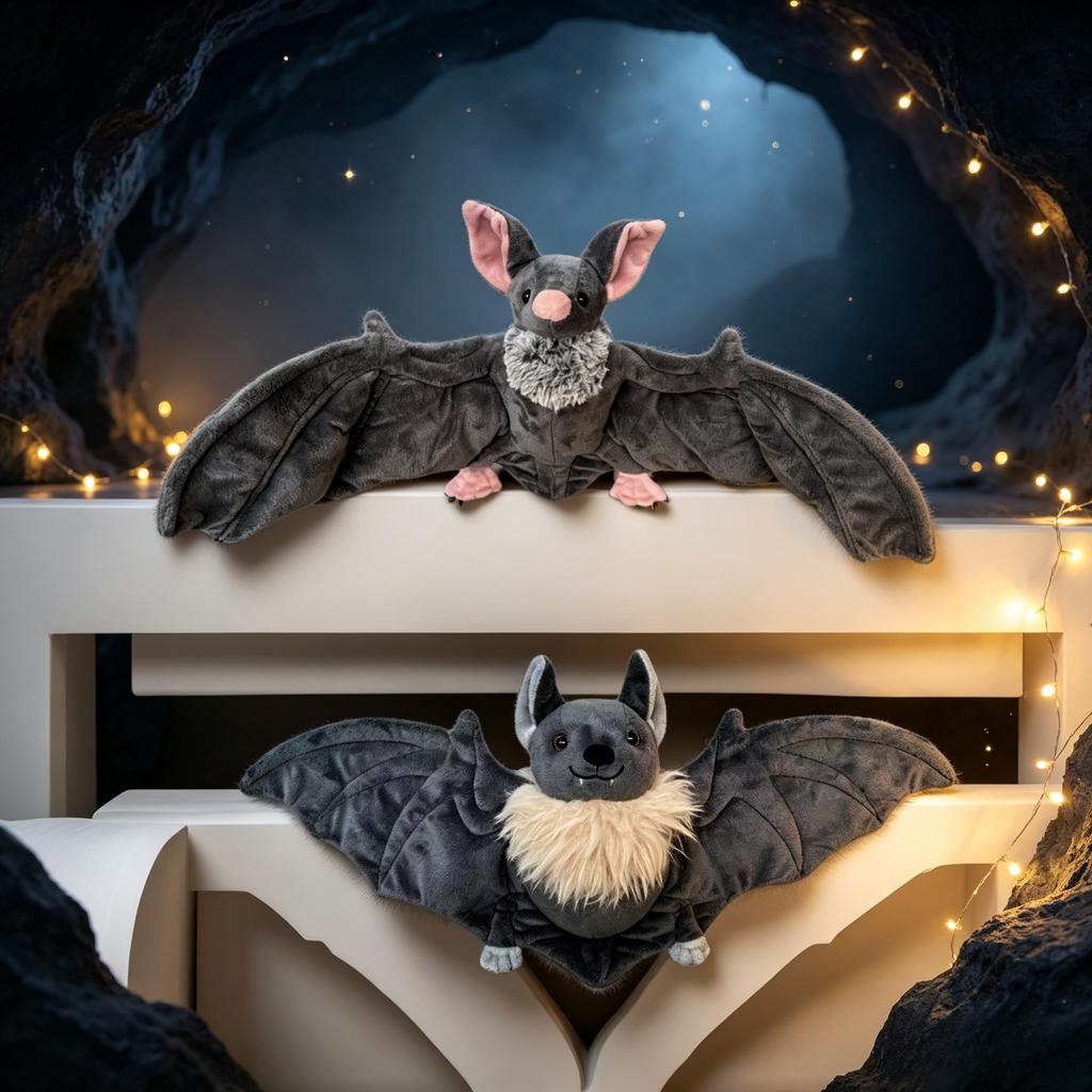 Cute Bat Stuffed Doll Plush Toy Halloween Decor Gift For Friends Birthday Holiday Present Plush Doll
