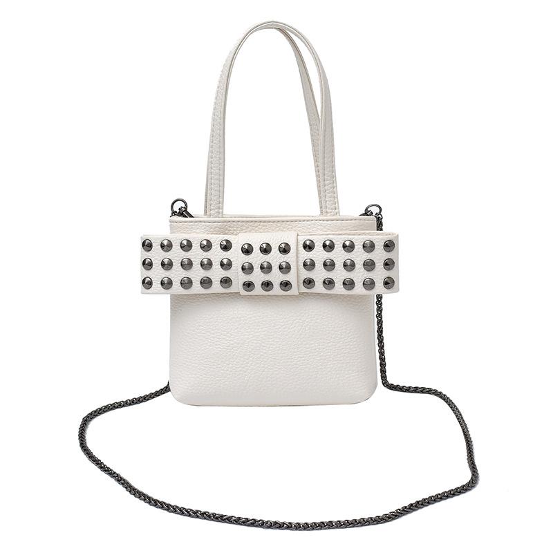 Bags personalized rivet small bag 2025 new European and American punk style handbag women's chain messenger small square bag