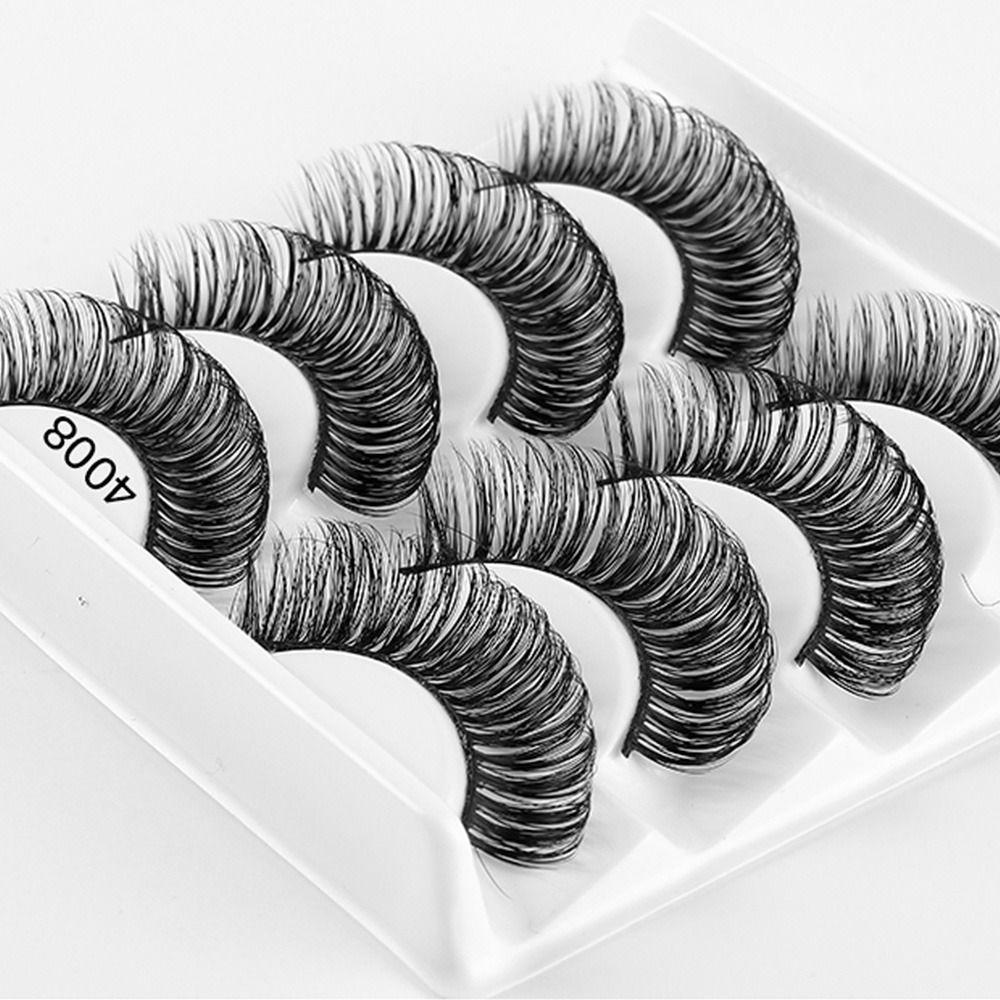Sieht aus wie eine Wimpernverlängerung, flauschige falsche Wimpern, D-Curl-Russische Streifenwimpern, gefälschte Wimpern