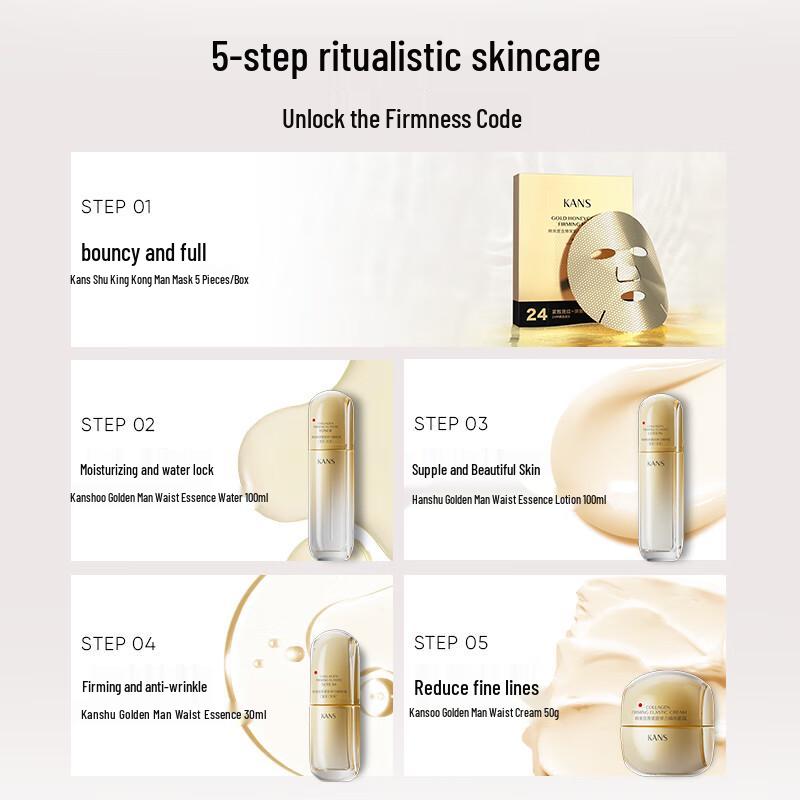 Kans Golden Waist Anti-Wrinkle Skincare Gift Set 5-Piece