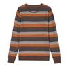 Comfortable Striped Long Sleeve Round Neck Contrast Color Pullover Women's Clothing Autumn Winter Casual Sweater Knitted Tops