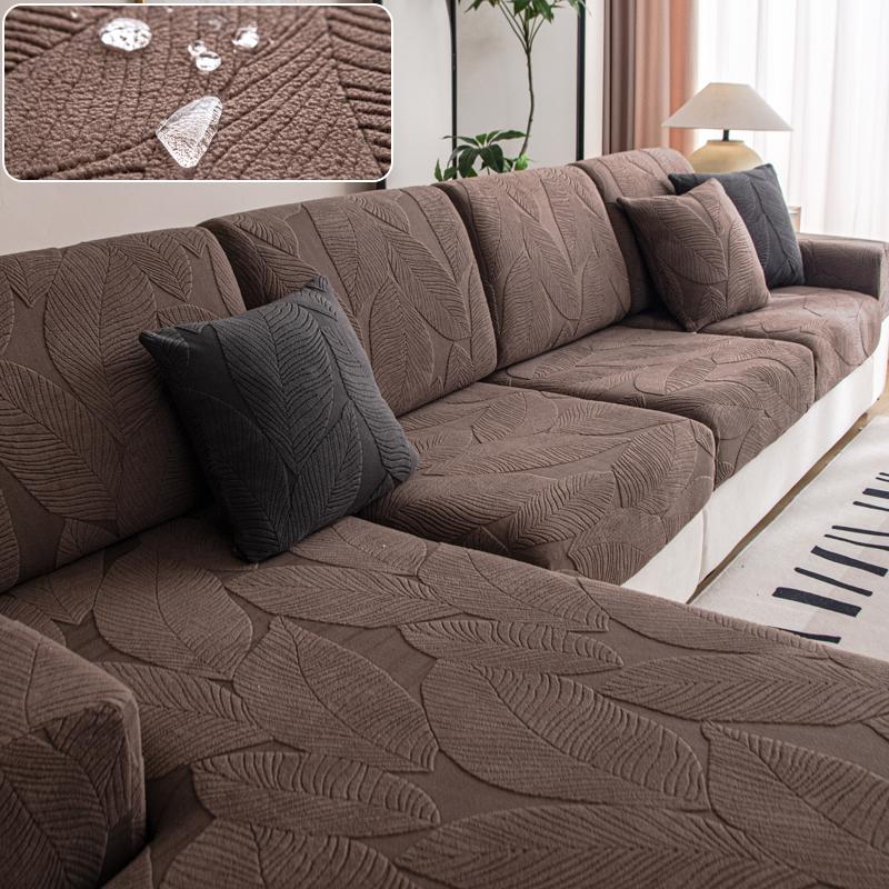 Convertible Sofa Cover Waterproof Couch Cover Adjustable Elastic Sofa Seat Cover 1 2 3 4 Seat L Sectional Living Room Sofas