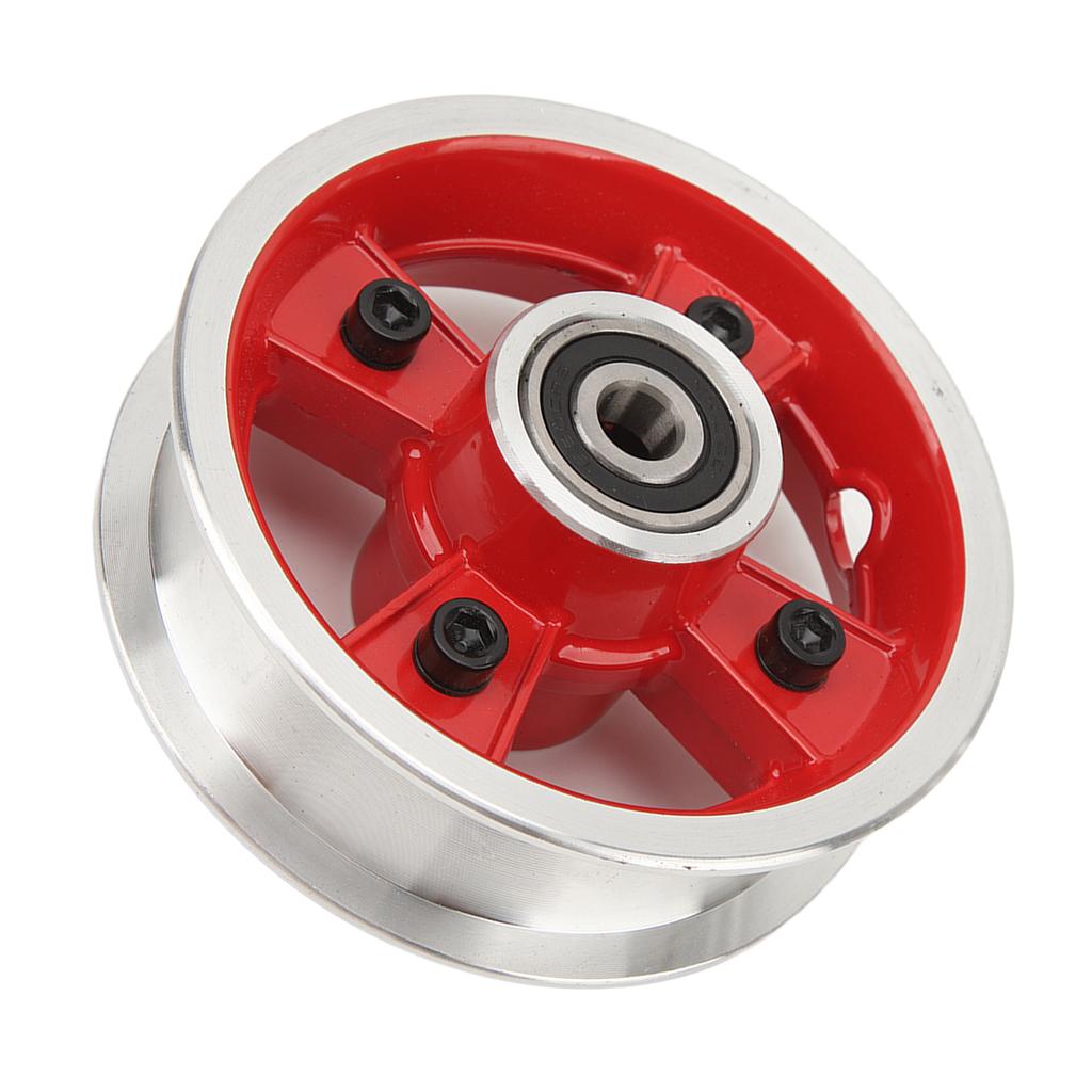 8 Inch Electric Scooter Front Wheel Hub Aluminum Alloy Wheel Rims Hub Slot 28mm Red