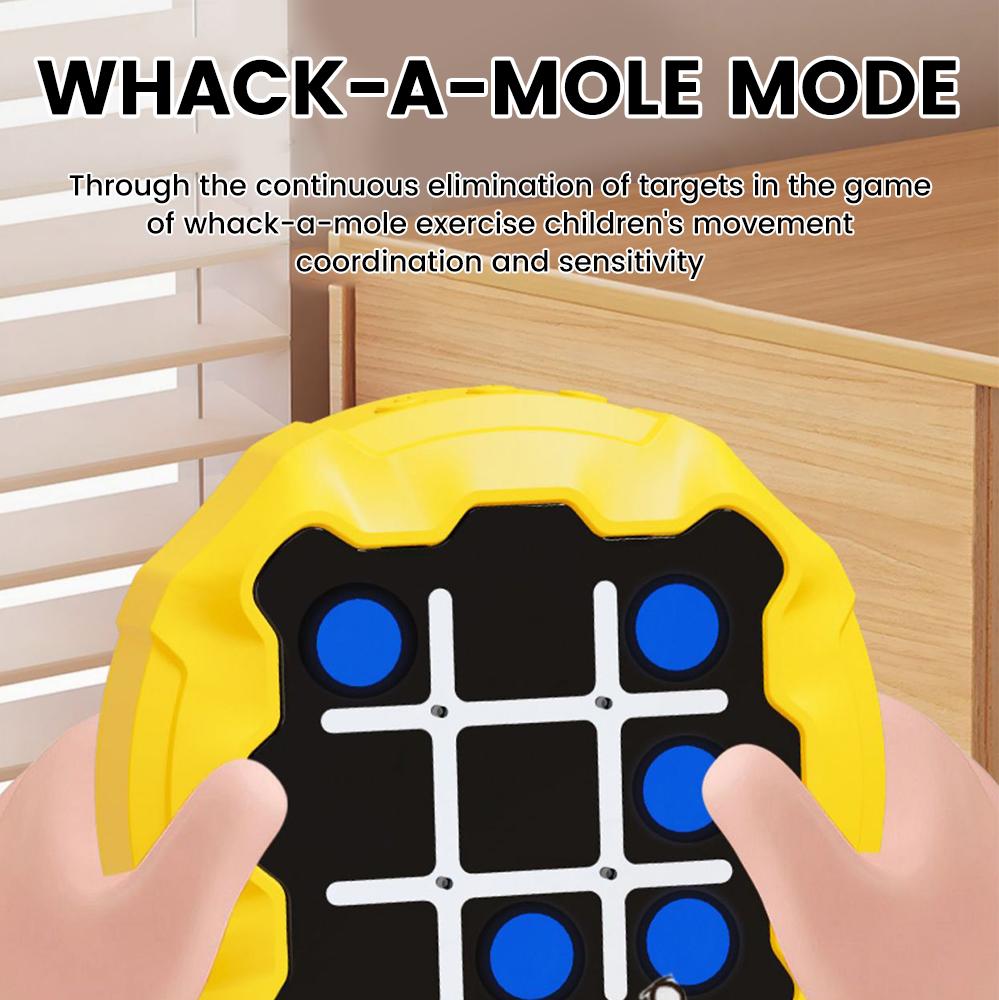 Tic Tac Toe Game Children Electronic Toys Noughts and Crosses Game Memory Training Infinite Portable Travel Games for Kids Adult