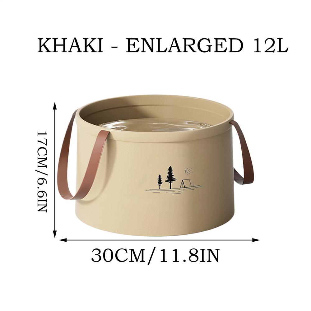 2025 outdoor camping foldable portable bucket multifunctional large capacity fishing bucket storage telescopic car bucket