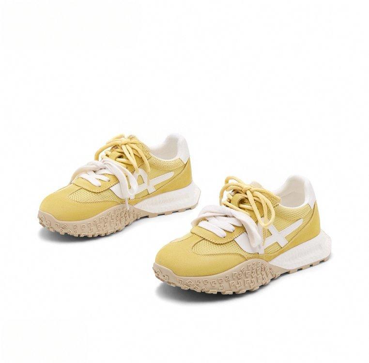 Internet celebrity explosion German training platform dad shoes women 2025 autumn new versatile little white shoes Korean breathable sports shoes