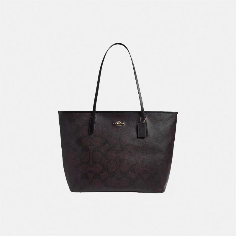 

COACH City 36 Сумка-тоут через плече з принтом бренду
