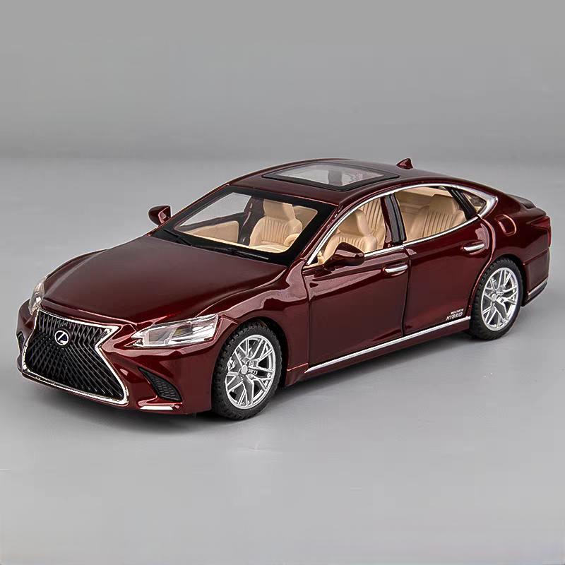 Toyota Lexus LS500H Limuzină Simulare Diecast & Vehicule de Jucărie Sunete & Lumină Mașină cu Tragere înapoi 1:32 Cadouri din aliaj pentru copii