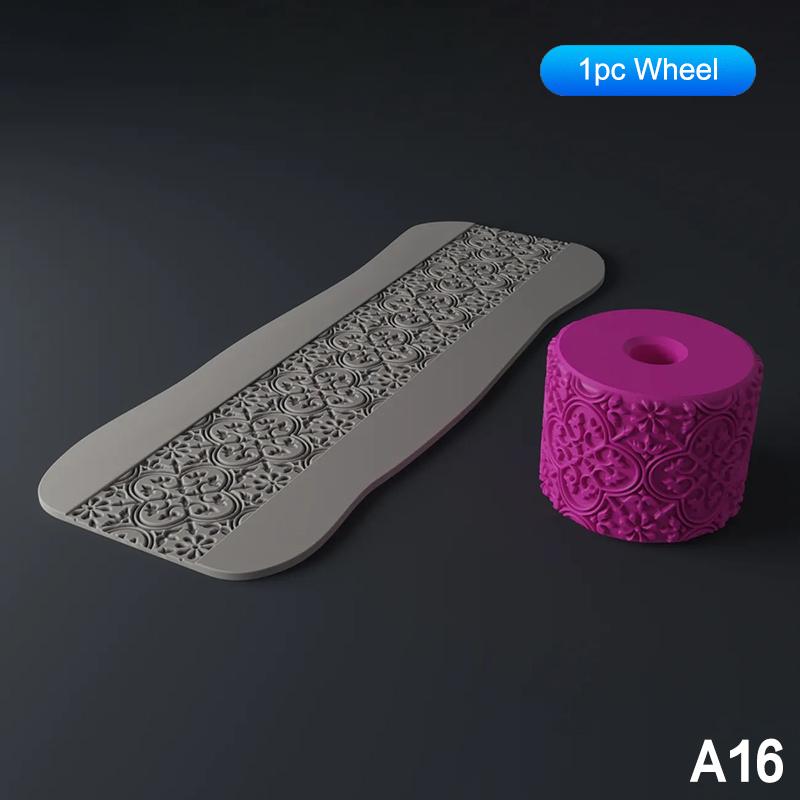 Hliněné razítkovací válečky Renesanční vzory Keramická textura Kolečko Lisovací forma Váleček Nástroj DIY hliněné nástroje Umělecká dekorace Řemesla