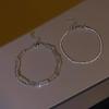1/2Pcs  Silver Colour Sparkling Bracelet Exquisite Adjustable Bangle
