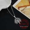 Vintage Luxury Crystal Christmas Tree Charm Statement Pendant Necklace for Women 925 Sterling Silver Fine Jewelry Accessory