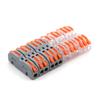 50PCS Wire Connectors Mini T Rail Fast Universal Compact Conductor Wiring Cable Electrical Connector Push-in Butt Terminal Block