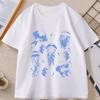 Vintage Jellyfish Tshirt Summer Ocean Tee Sea Creature Top Beach Lover Gift Unisex Wounisex Casual Round Neck Printed T Shirt