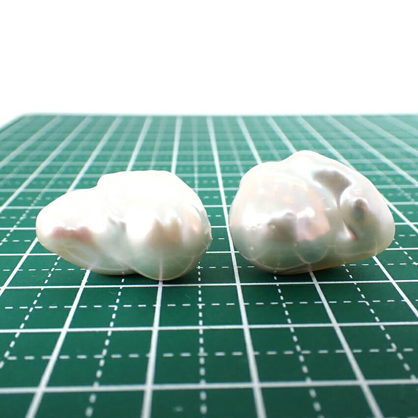 [New] Pt900 Freshwater Pearl Stud Earrings/j33-11