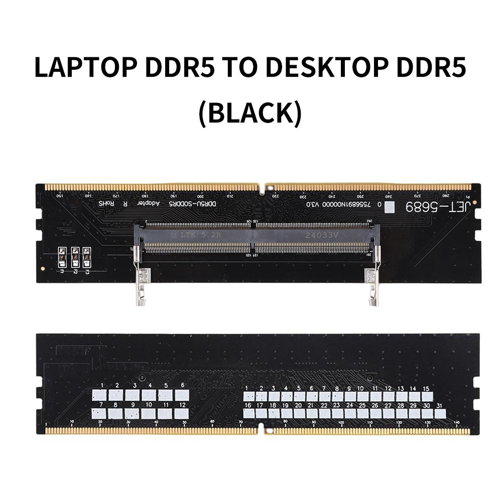 DDR3 DDR4 DDR5 Laptop to Desktop Memory Adapter Card Memory RAM Connector Adapter DIMM Card SO-DIMM To PC Computer Converters