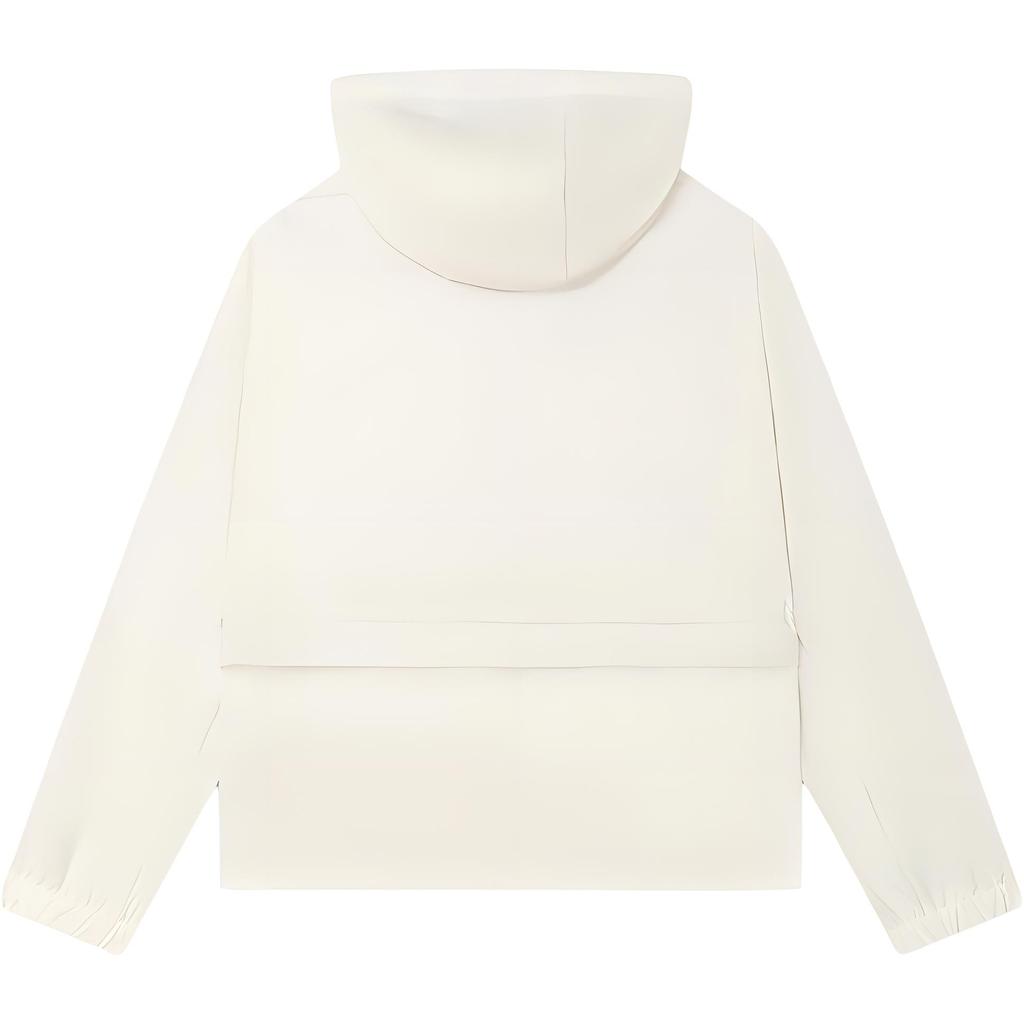 Fila Modern Heritage Classic Business UV Resistant Hooded Woven Jacket Women Jackets Steam-White F11W431709F-IV