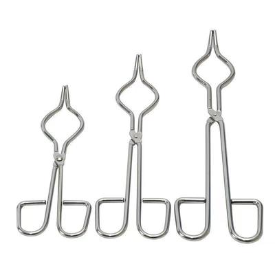 Pince à creuset en acier inoxydable: Pince pour bécher en céramique haute température, biochimique, chromée