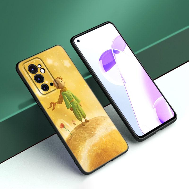 The Little Prince Black Silicone Phone Case For OnePlus 9 10 11 12 ACE 2V Pro 9RT 10T 10R Nord CE 2 3 Lite N10 N20 N30 5G