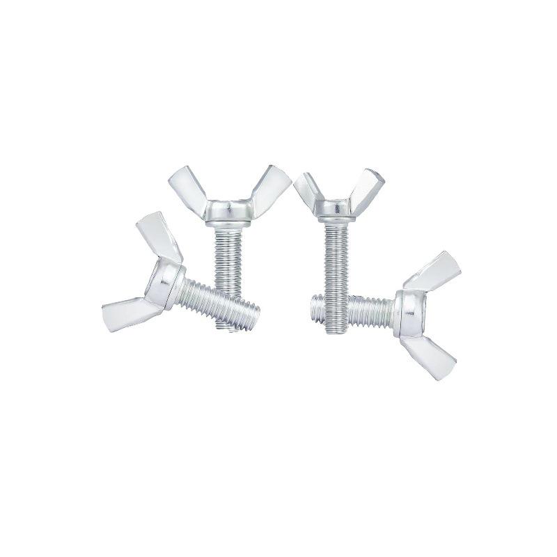 Galvanized Carbon Steel Butterfly Wing Nut Bolt - Sizes M4 to M12