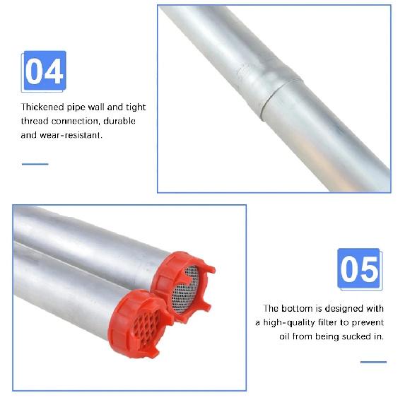 Manual Fuel Diesel Pump Hand-operated Petroleum Pump for 200L Oil Drum Car Truck Heavy Light Oil Extraction Transfer Tool
