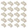20pcs Unfinished Wooden Ornaments Mini Size Wooden Party Prop Wood Cutout Words  For Birthday Party