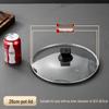Zhaoran Stal Nierdzewna Szkło Hartowane Pokrywka do Garnka