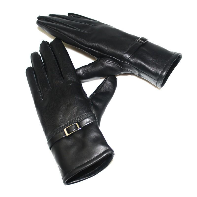 Womens Genuine Sheepskin Gloves Fleece Lined Winter Warm Driving Cycling