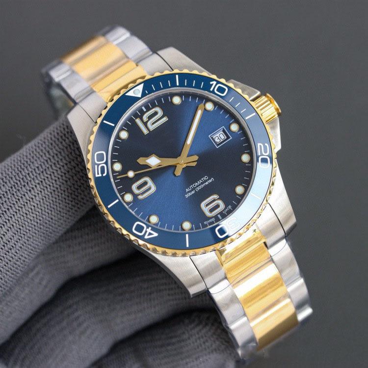 Langjia ZF Conquest Diver Herren Vollautomatische Keramik Leuchtende Wasserdichte Uhr