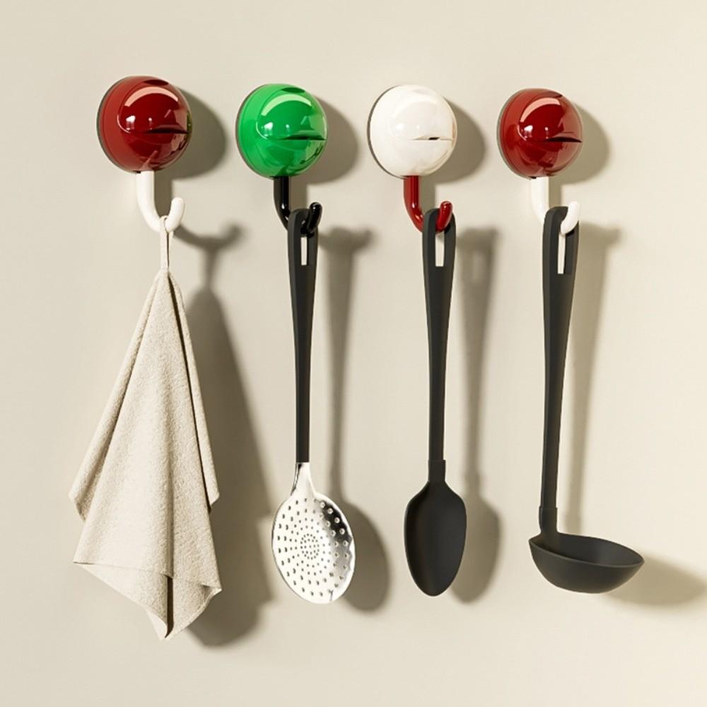 Non-Marking Wall Towel Hooks Plastic Kitchen Storage Hooks Removable Suction Cup Hooks  Door