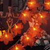 Orange Rote Ahornblatt Lichterkette Batteriebetrieben Herbst Heim Innen Dekoration Lichterkette Weihnachtsfeiertagsdekoration