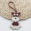 Dog PU Leather Hanger Cute Puppy Bag Pendant Multi-color Schnauzer Keychain  Bag Ornament AVE